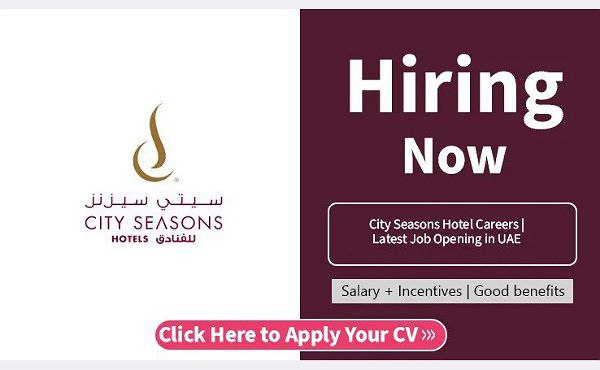 City Seasons Hotel Careers | Latest Job Opening in UAE